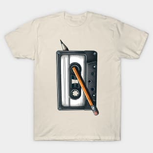 Tape Cassette-Rewind-Retro Vintage T-Shirt